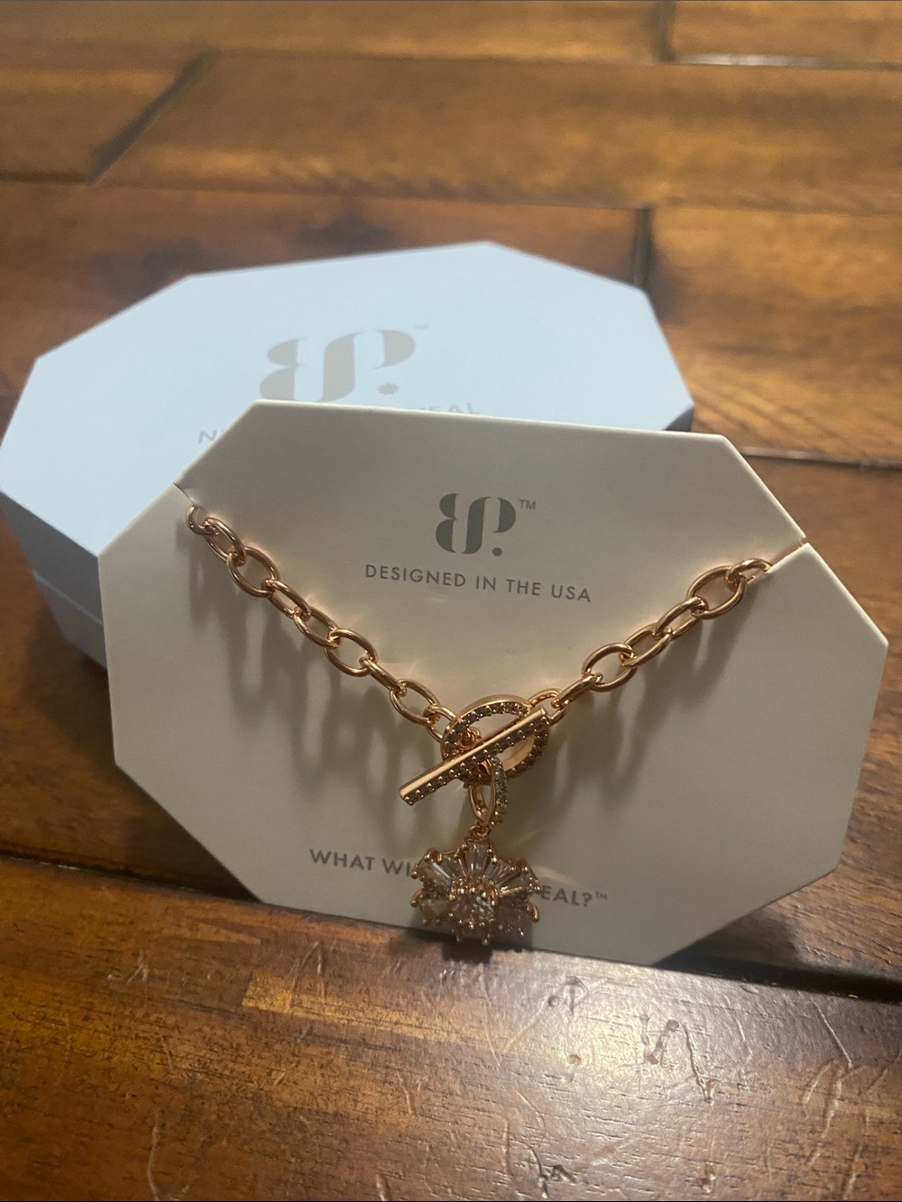 Bomb Party OG Originals Necklace - Diamond Cubic Zirconia - Rose Gold Plating
